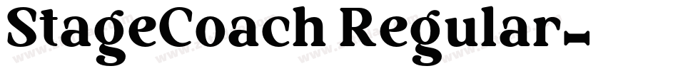 StageCoach Regular字体转换
